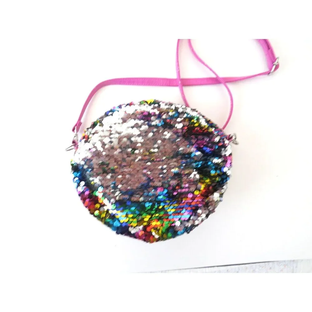 TY Owen Owl Flippy Sequin Purse Crossbody/Shoulder Kawaii EUC